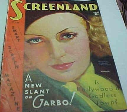 SCREENLAND magazine side cover June 1931
