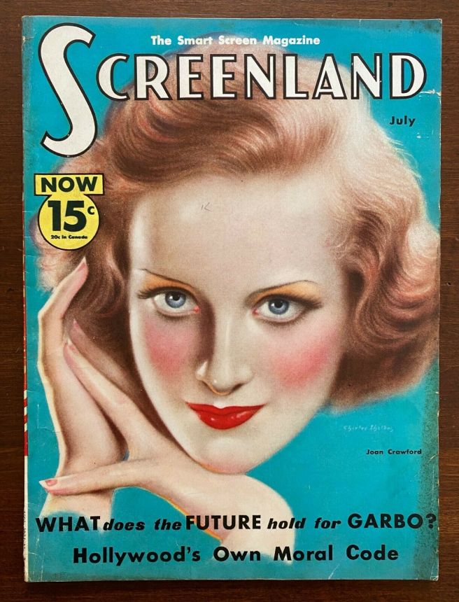 SCREENLAND magazine side cover July 1932