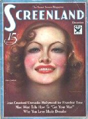 SCREENLAND magazine side cover December 1933