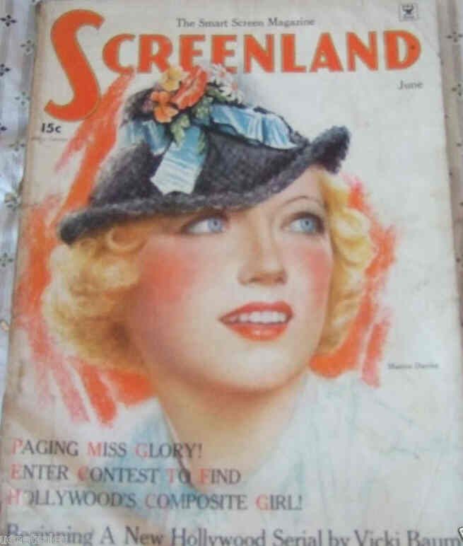 SCREENLAND magazine side cover June 1935
