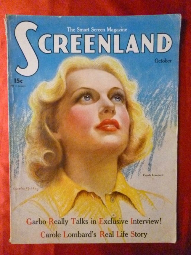 SCREENLAND magazine side cover October 1935