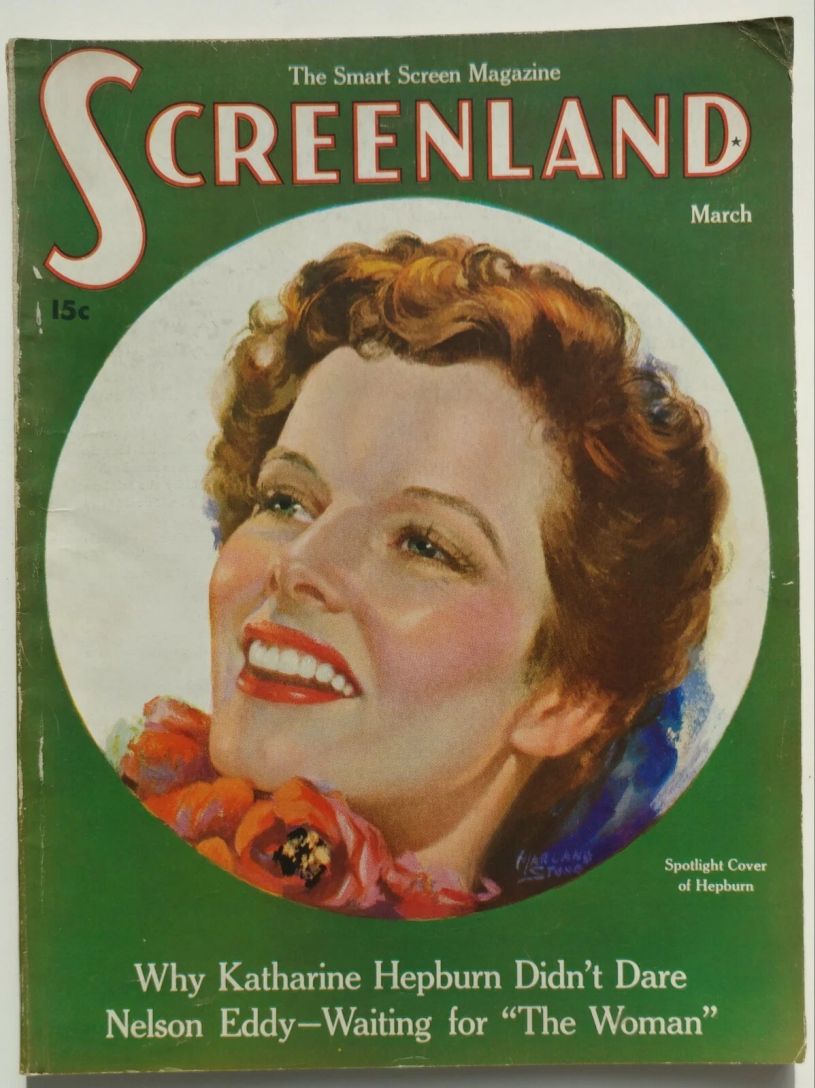 SCREENLAND magazine side cover March 1936
