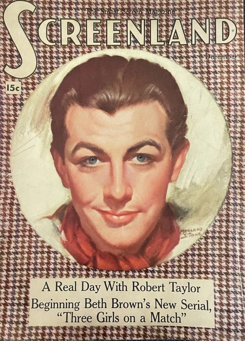 SCREENLAND magazine side cover December 1936