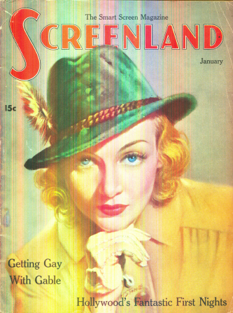SCREENLAND magazine side cover January 1938