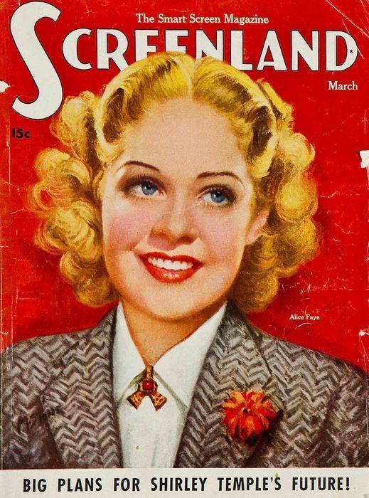 SCREENLAND magazine side cover March 1938