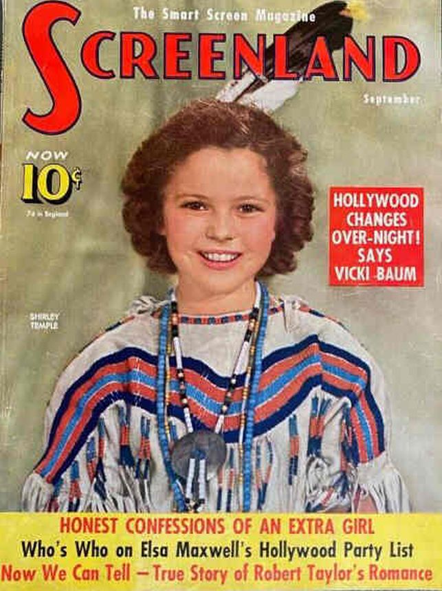 SCREENLAND magazine side cover September 1939