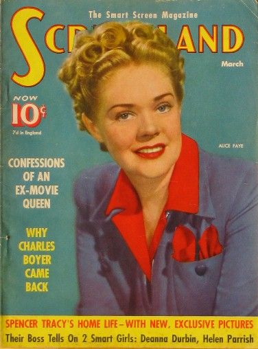 SCREENLAND magazine side cover March 1940