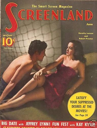 SCREENLAND magazine side cover June 1940