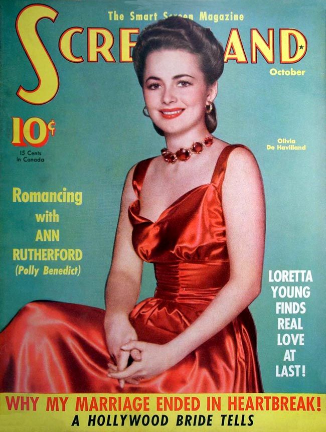 SCREENLAND magazine side cover October 1940