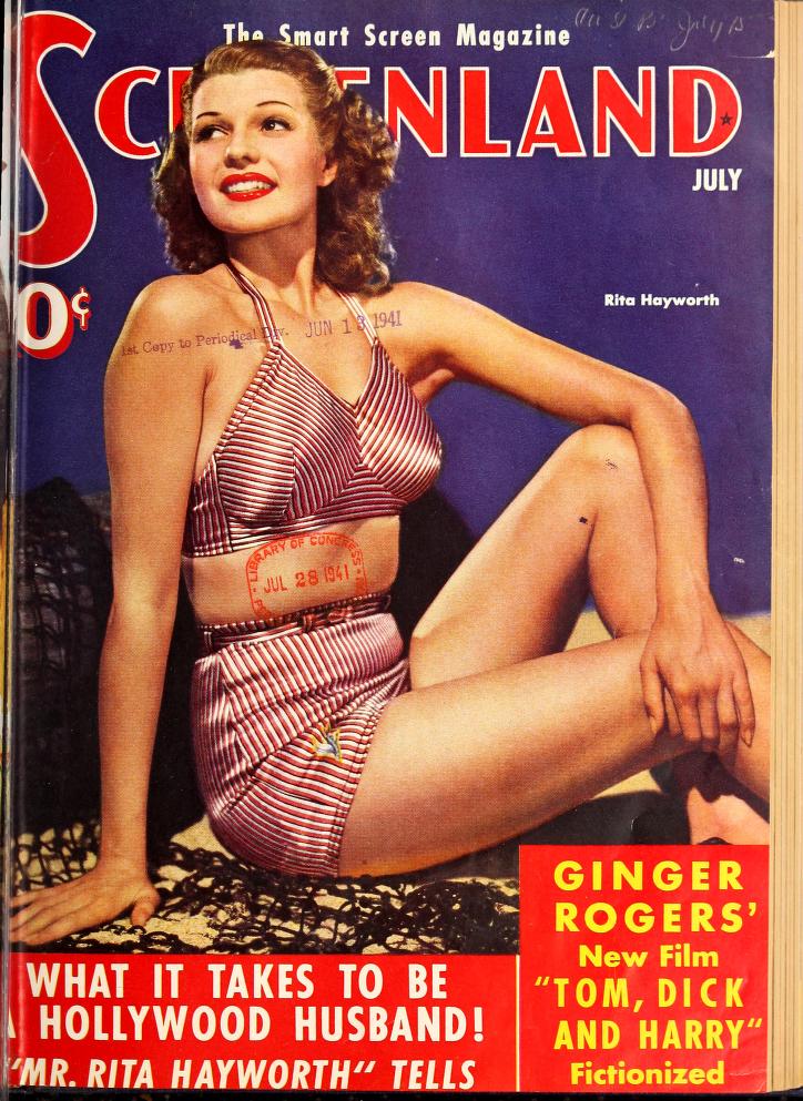 SCREENLAND magazine side cover July 1941