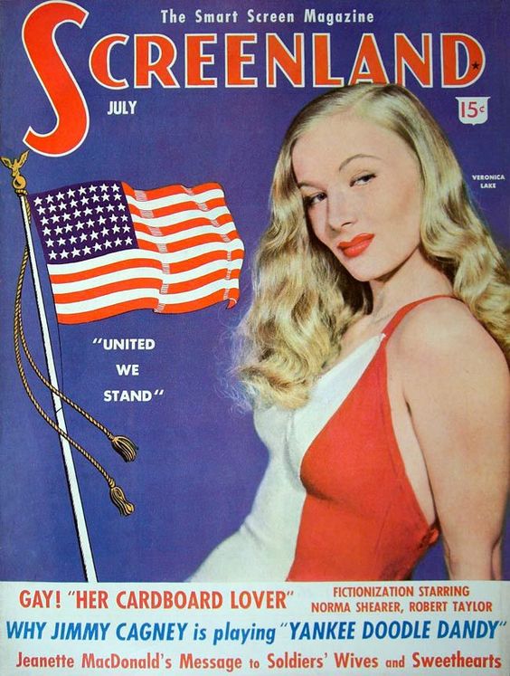 SCREENLAND magazine side cover July 1942