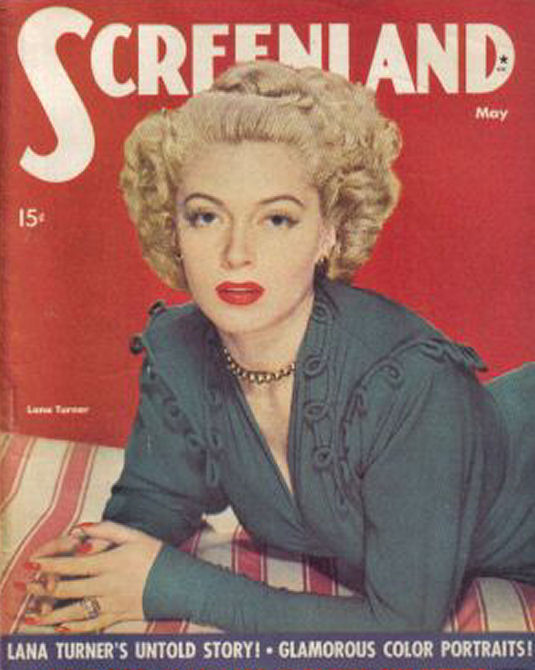 SCREENLAND magazine side cover May 1943