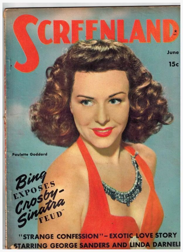 SCREENLAND magazine side cover June 1944