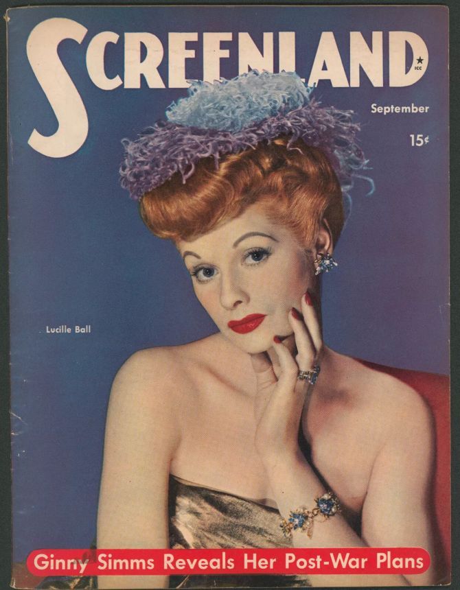 SCREENLAND magazine side cover September 1944