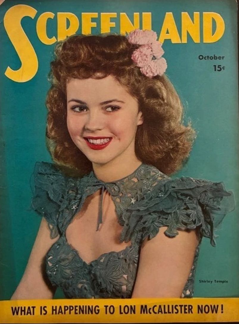 SCREENLAND magazine side cover October 1944