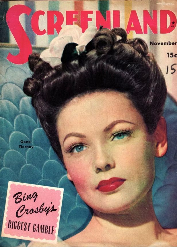 SCREENLAND magazine side cover November 1944