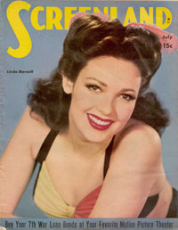 SCREENLAND magazine side cover July 1945