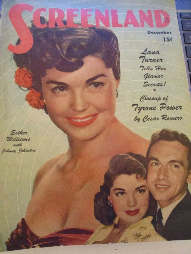 SCREENLAND magazine side cover December 1947