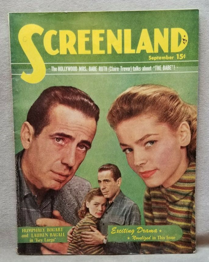 SCREENLAND magazine side cover September 1948