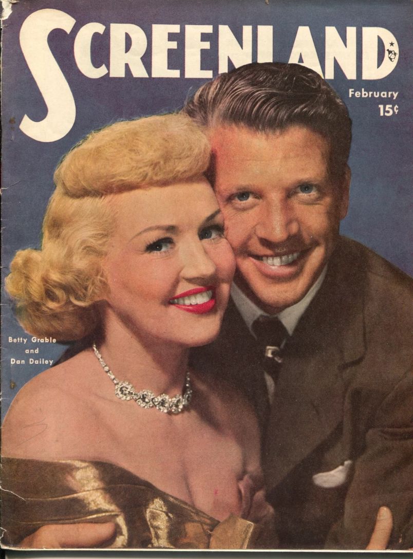 SCREENLAND magazine side cover February 1949