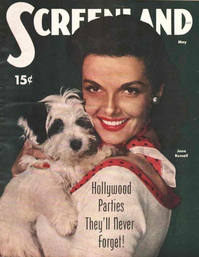 SCREENLAND magazine side cover May 1951