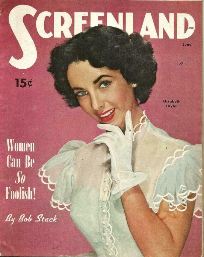 SCREENLAND magazine side cover June 1951