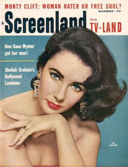 SCREENLAND magazine side cover November 1956