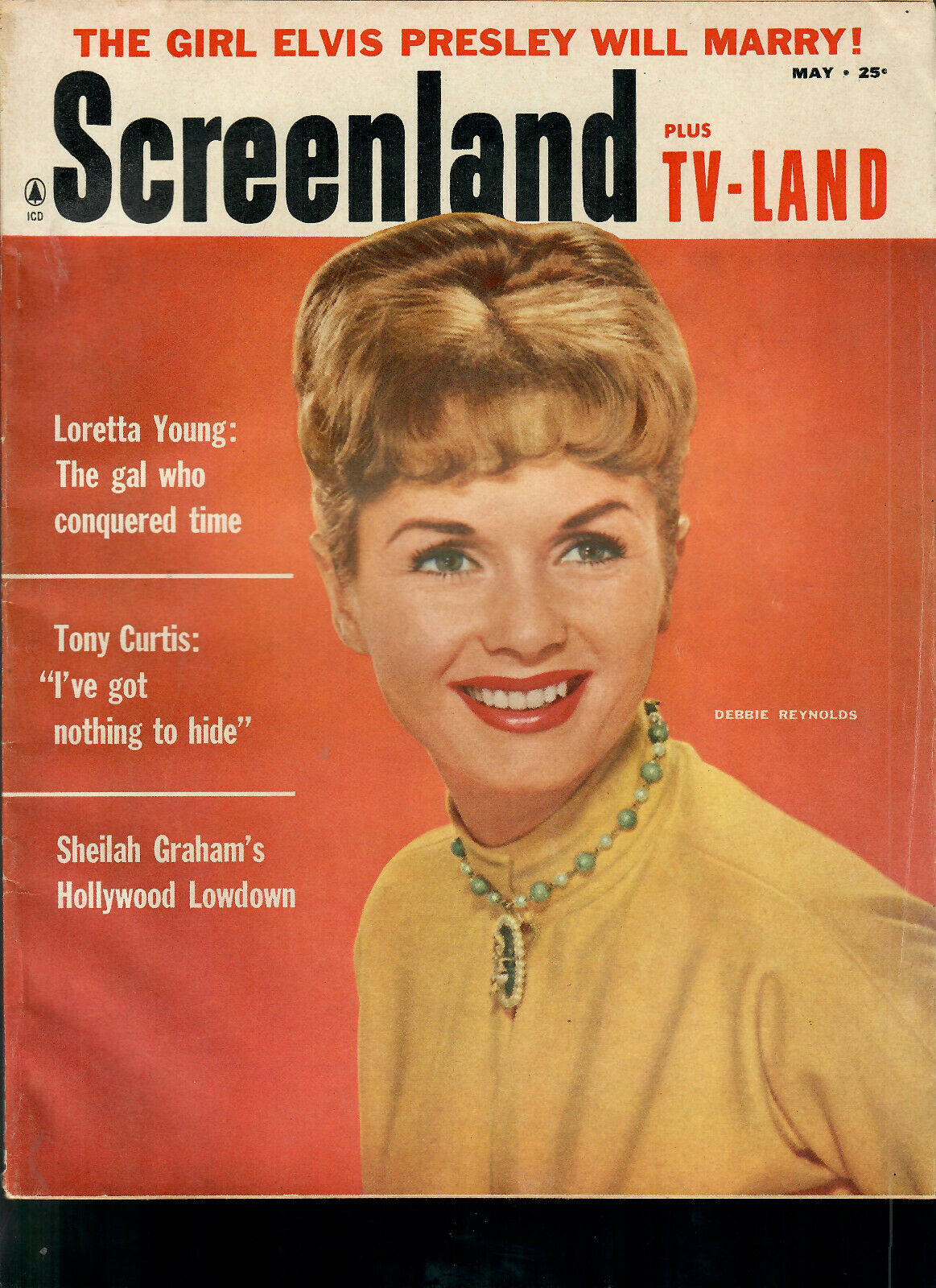 SCREENLAND magazine side cover May 1959