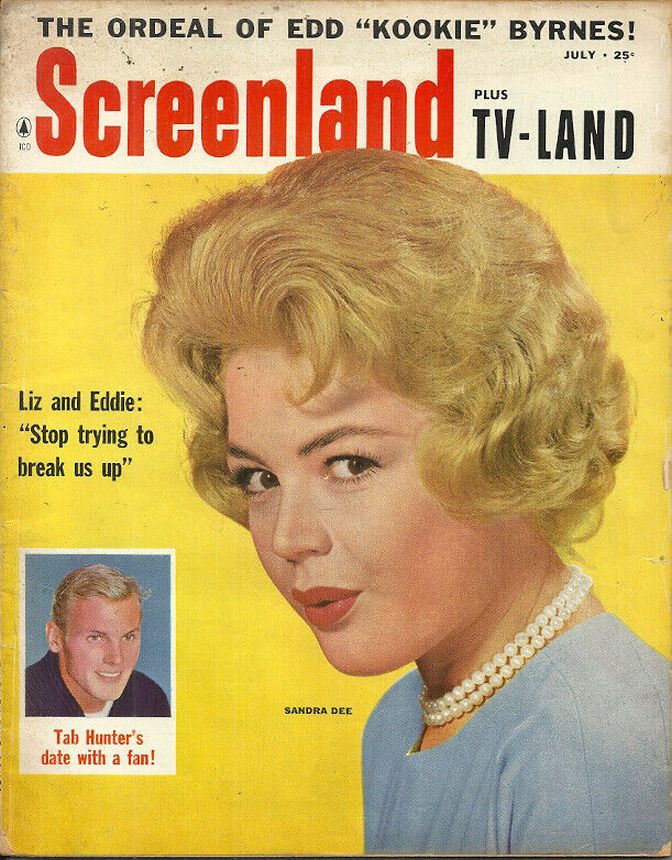 SCREENLAND magazine side cover July 1960