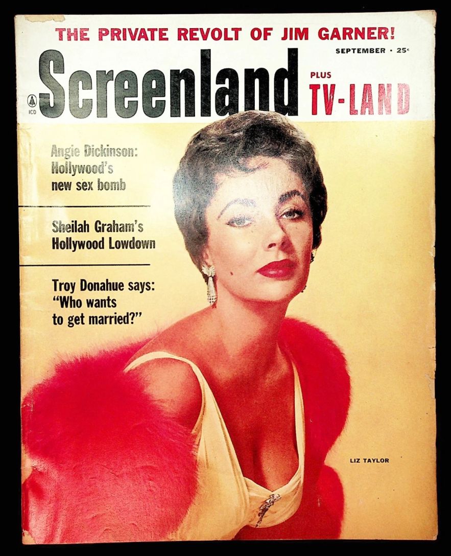 SCREENLAND magazine side cover September 1960