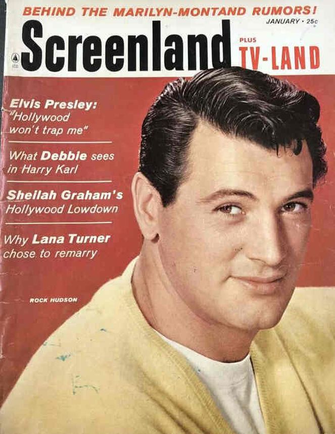 SCREENLAND magazine side cover January 1961