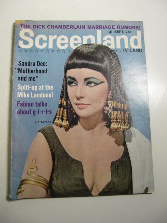 SCREENLAND magazine side cover September 1962