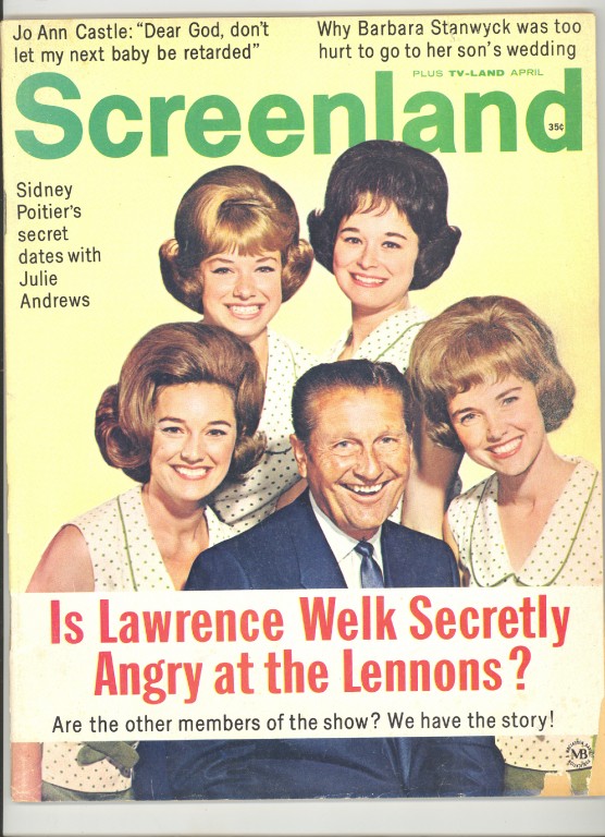 SCREENLAND magazine side cover April 1968