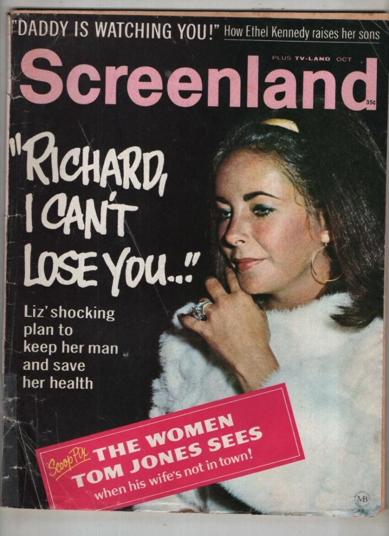 SCREENLAND magazine side cover October 1969