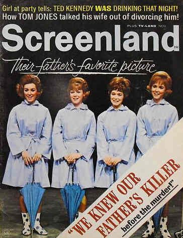 SCREENLAND magazine side cover November 1969