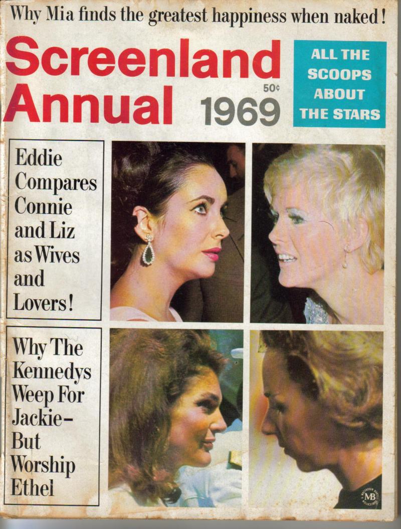 SCREENLAND magazine side cover  Annual  1969