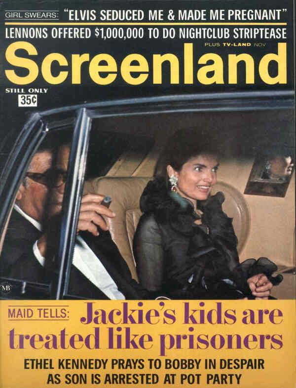 SCREENLAND magazine side cover November 1970