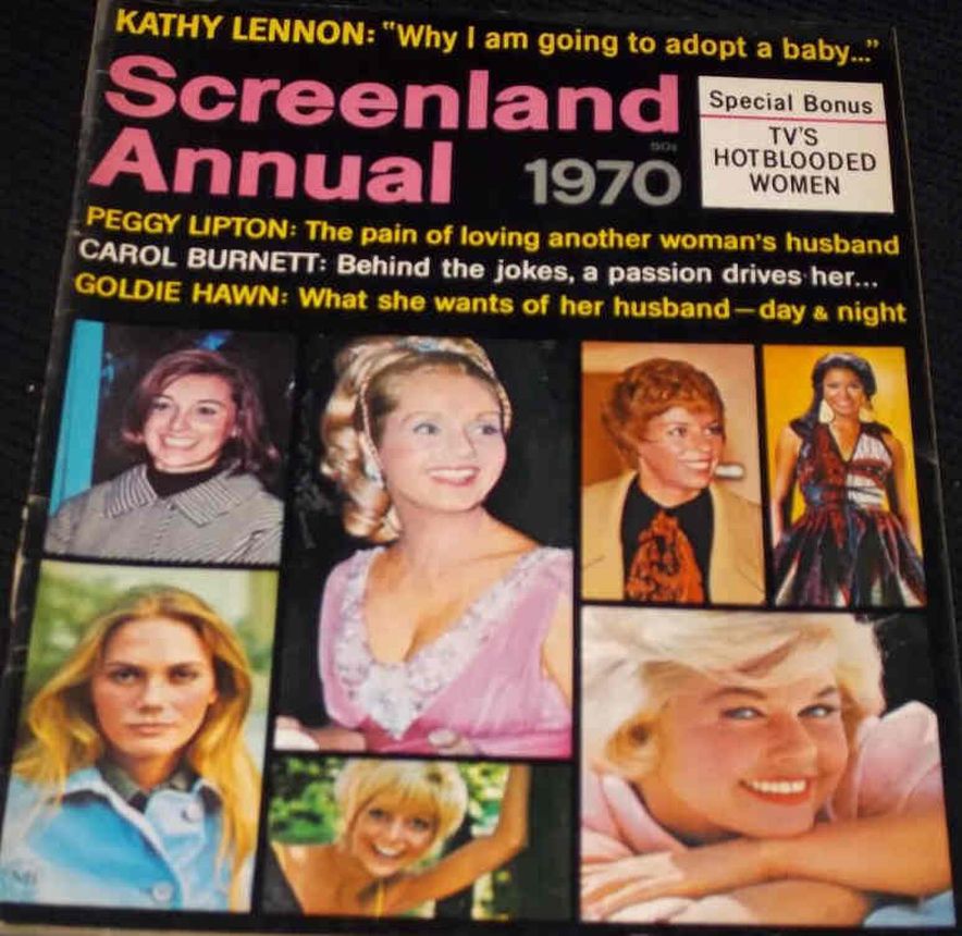 SCREENLAND magazine side cover  Annual  1970