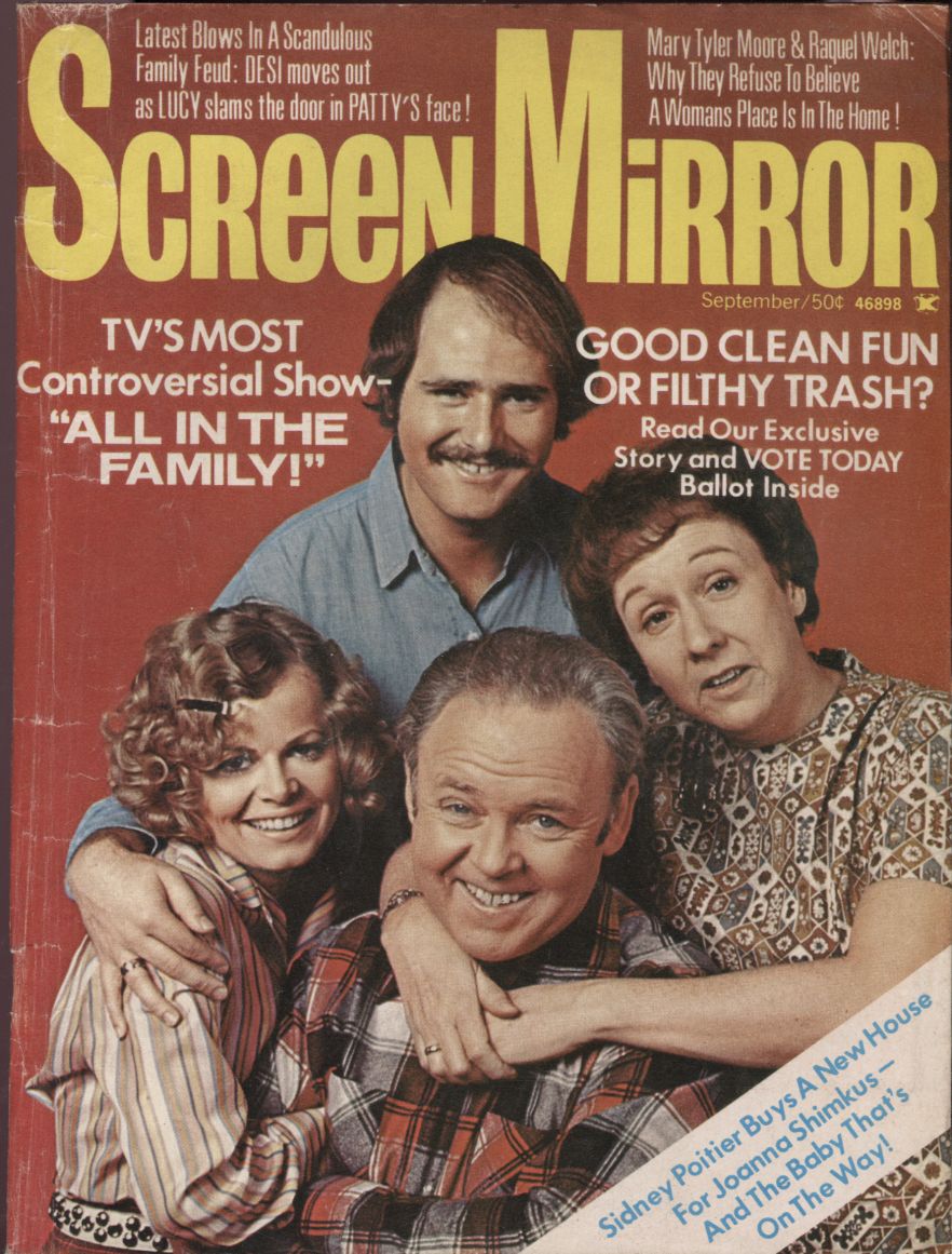 SCREEN MIRROR (70s) magazine side cover  September 1971
