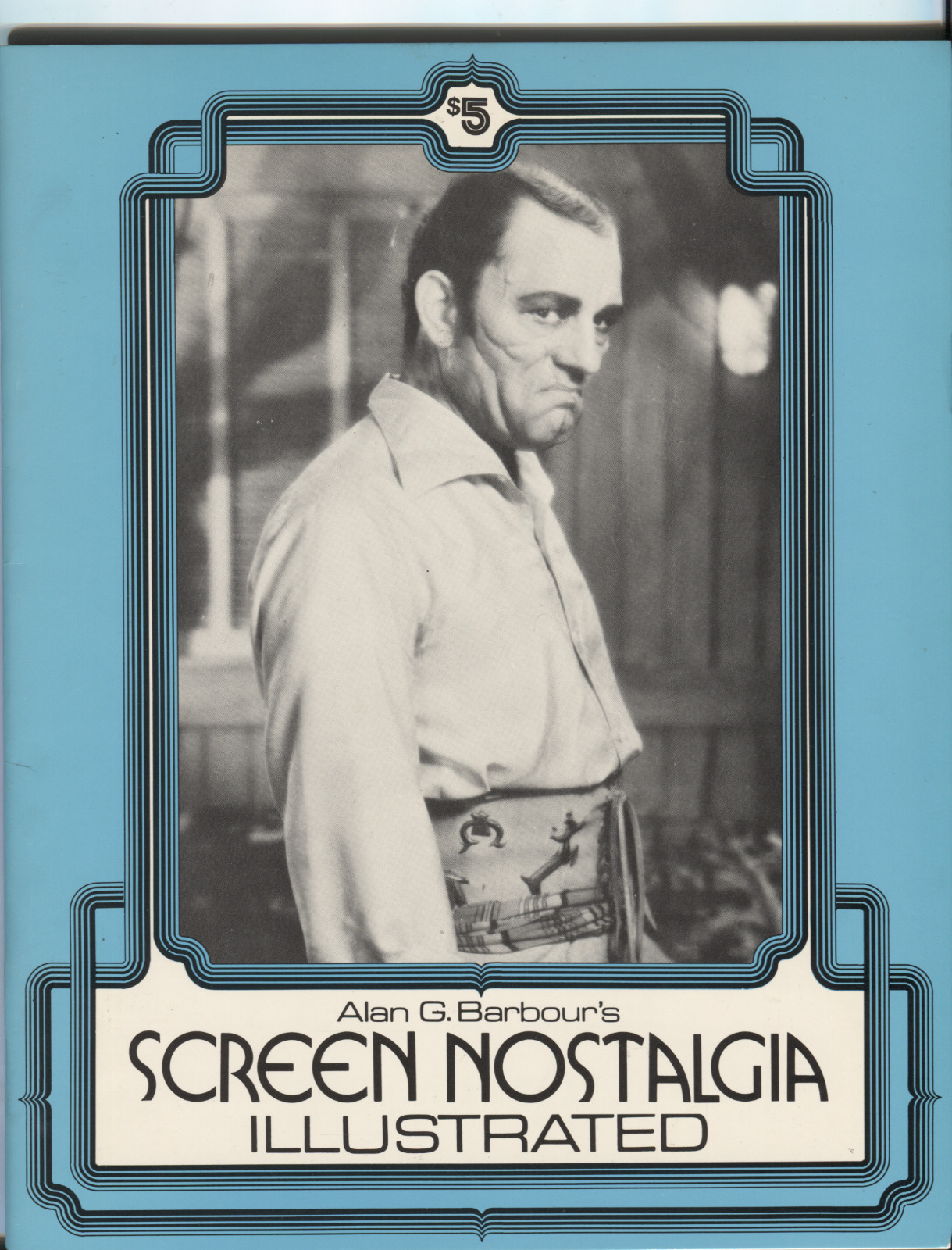 SCREEN NOSTALGIA ILLUSTRATED magazine side cover Issue 13   1975