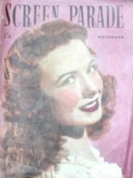 SCREEN PARADE magazine cover November 1947