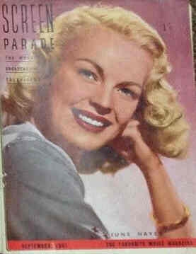 SCREEN PARADE magazine cover September 1951