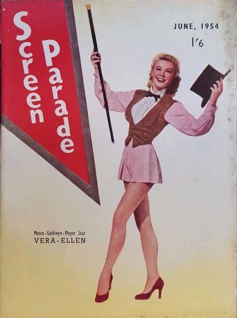 SCREEN PARADE magazine cover June 1954