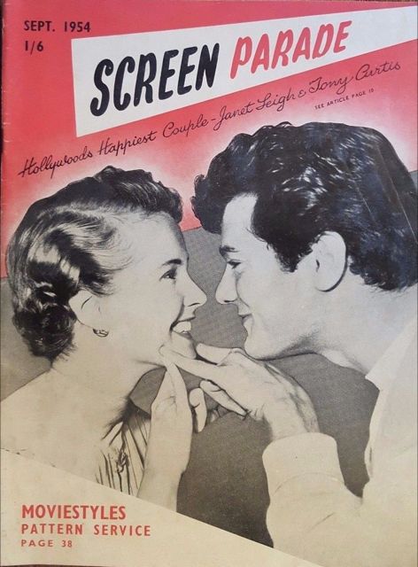 SCREEN PARADE magazine cover September 1954