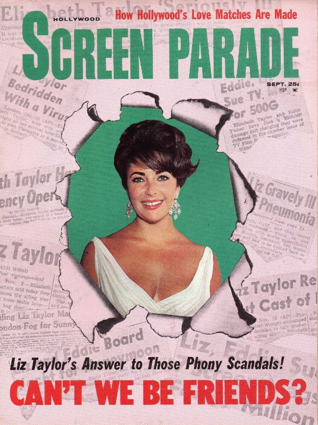 HOLLYWOOD SCREEN PARADE magazine side cover  September 1961