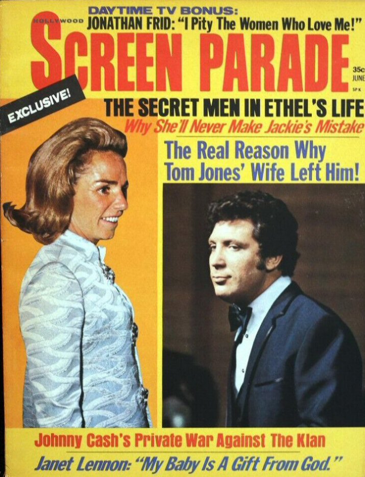 HOLLYWOOD SCREEN PARADE magazine side cover  June 1970