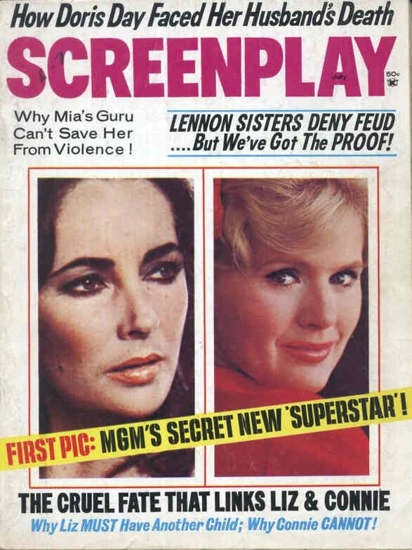 SCREENPLAY magazine cover July 1968