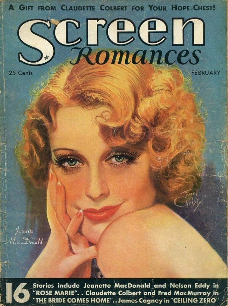 SCREEN ROMANCES magazine side cover Issue 81  February 1936