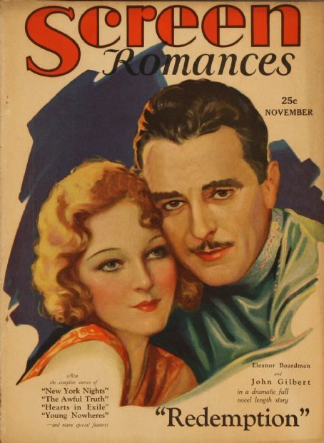 SCREEN ROMANCES magazine cover Issue 6 November 1929