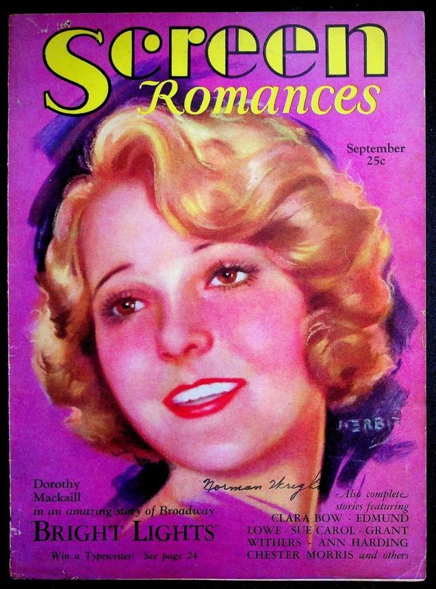 SCREEN ROMANCES magazine cover Issue 16 September 1930
